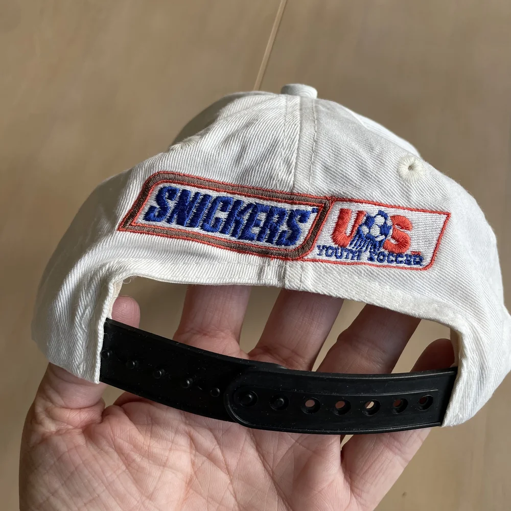 Vintage Rare 1994 90s‎ Embroidered Soccer Snickers Mars Baseball Cap Hat